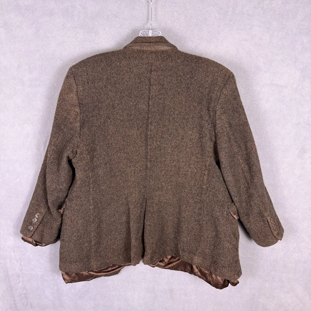 Vintage Brooks Brothers 346 Mens Wool Sport Coat Blazer 43R‎ Brown Academia READ